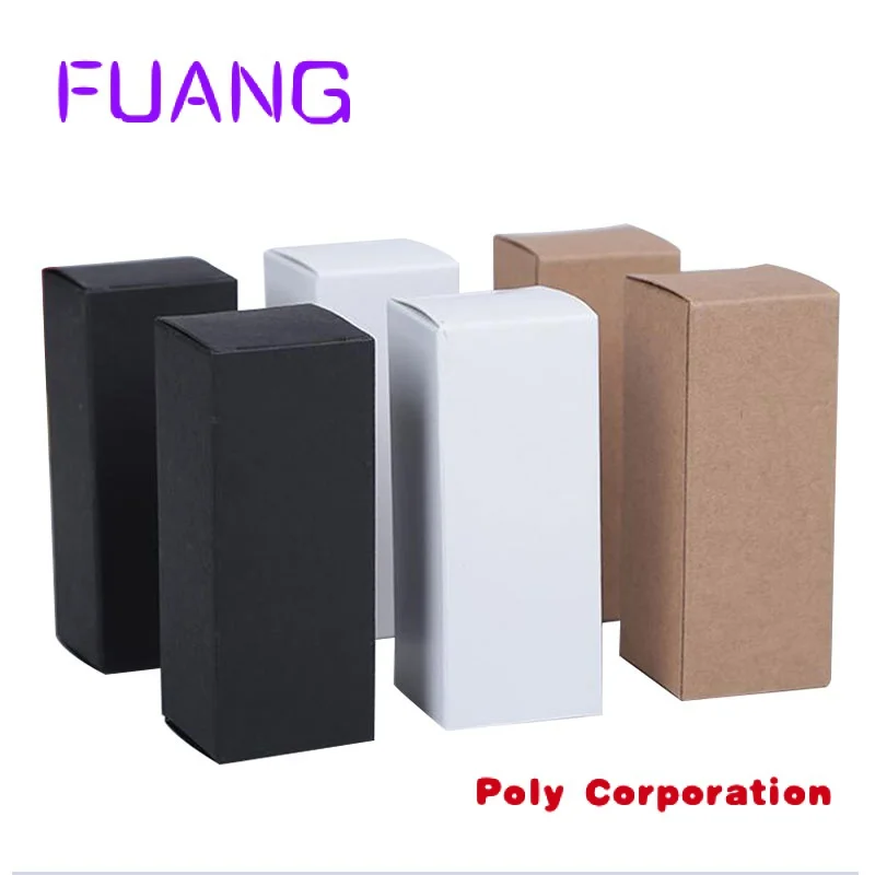 Customized Plain Small Black White Cardboard Box Packaging Lipstick Cosmetic Packaging Small Perfupacking box for small business