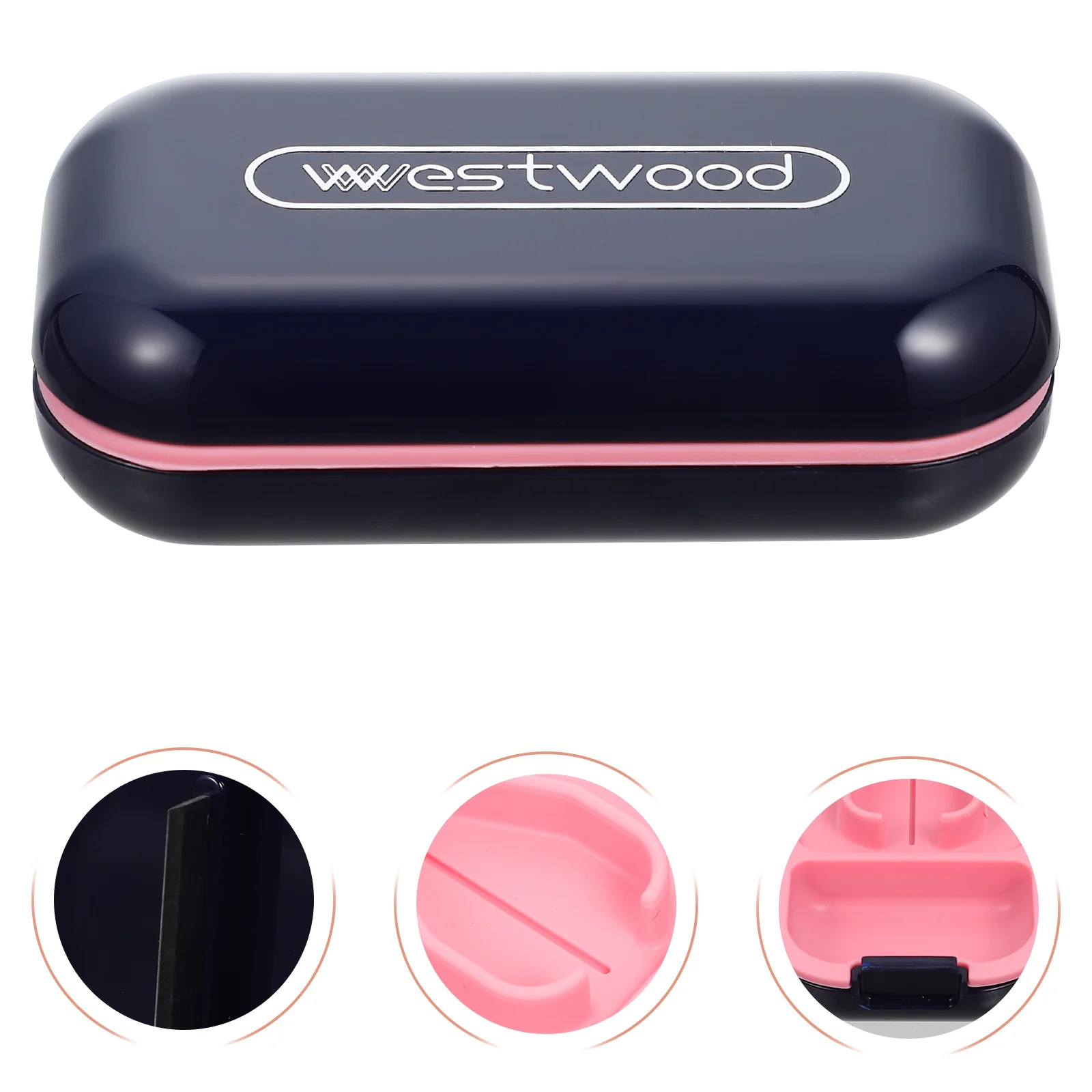 

Multi-function Pills Dispenser Home Practical Children Pills Cutter Pills Box