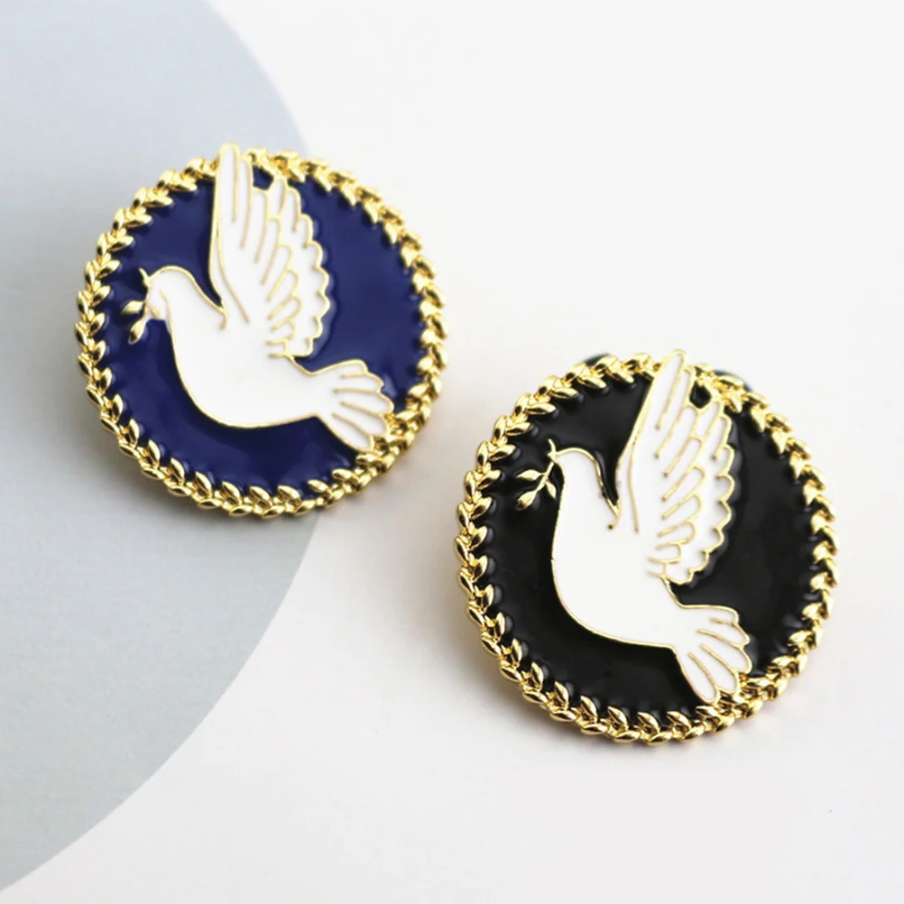 

Jewelry for Women Peace Gifts Brooches Clips Pin Clothes Fashion Enamel Dove Ornament Pins