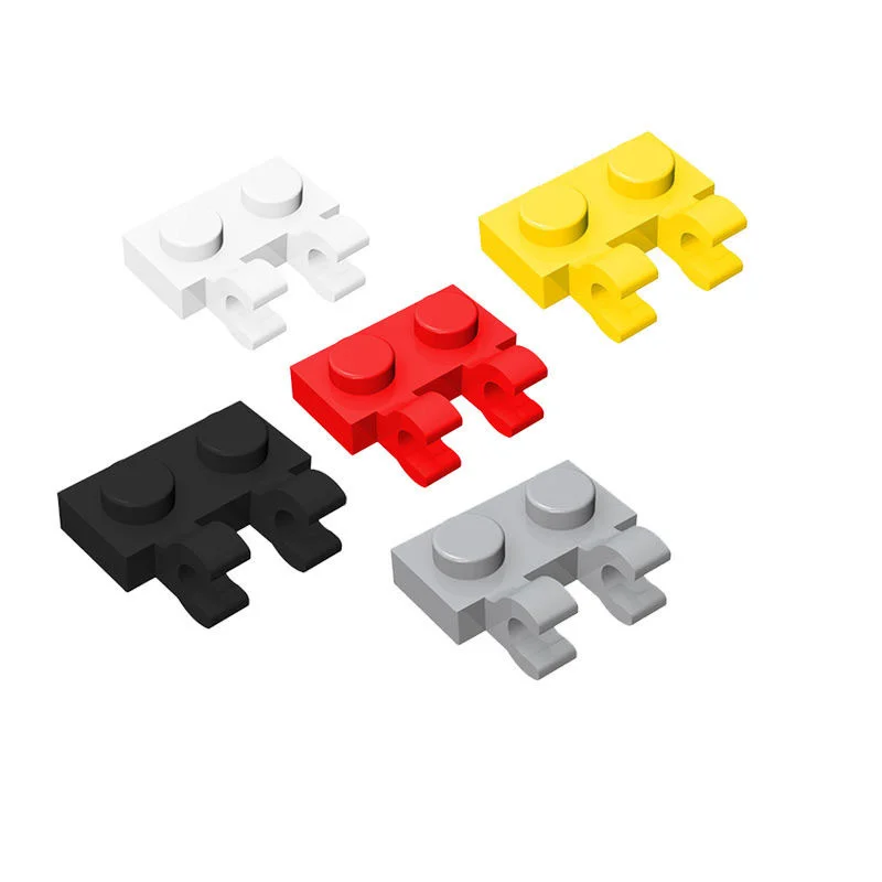Фото Конструктор MOC, 100 деталей, пластина 60470, специальная, 1x2, с горизонтальными зажимами, совместимые кубики, DIY, развивающая игрушка для детей, подарок №1