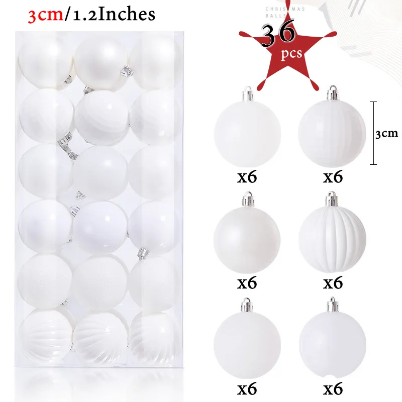 

Хрустальные шары для елки 24 шт.