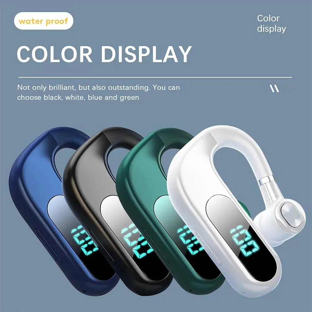 

V13 Bluetooth-совместимая гарнитура с зарядным устройством, стерео подвесные наушники, деловая модель, дисплей батареи, наушники с длительным вре...