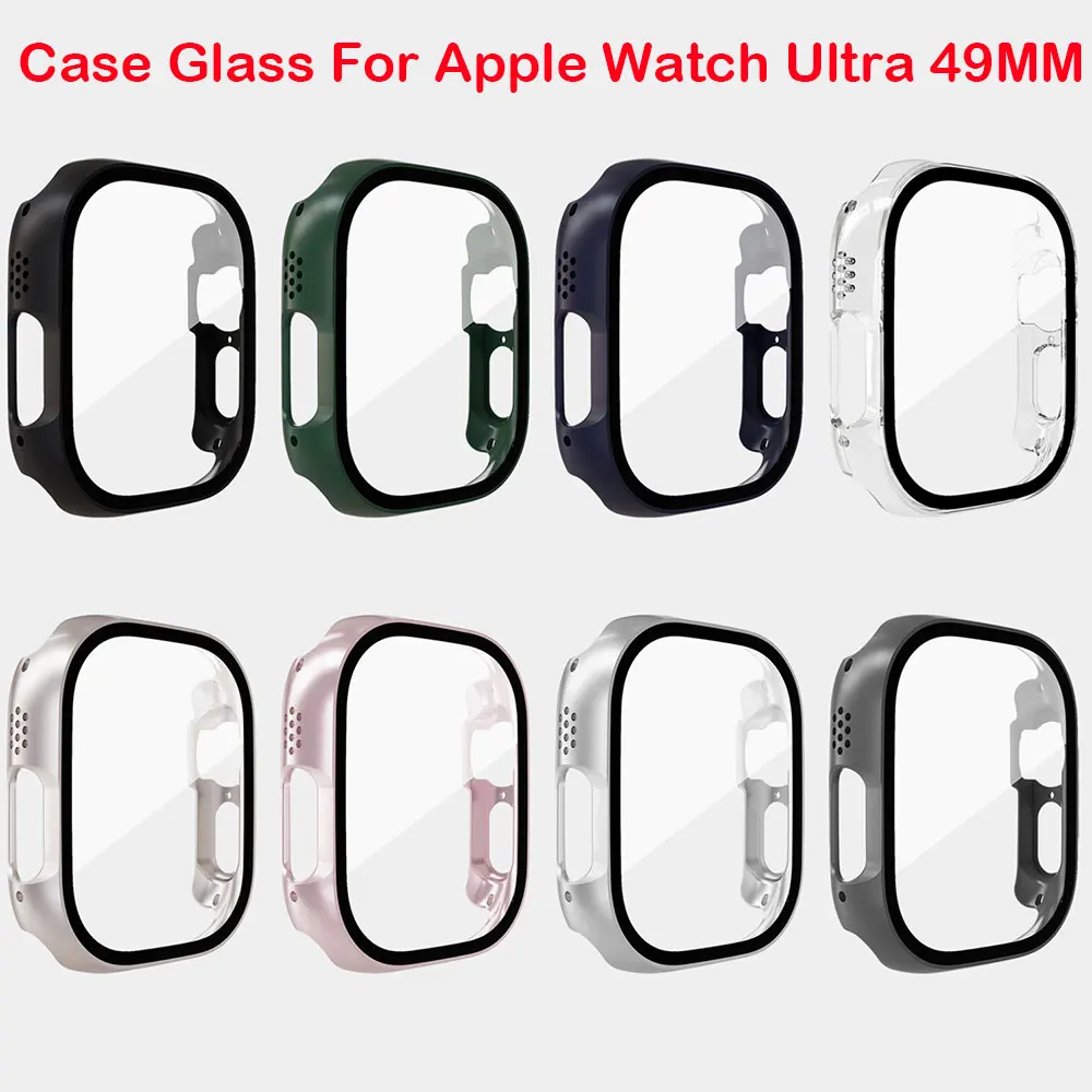 

Tempered Glass + PC Cover for Apple Watch Ultra 49MM Screen Protector Case Fpr Apple Watch 8Pro / iwatch Ultra 49MM Accessories