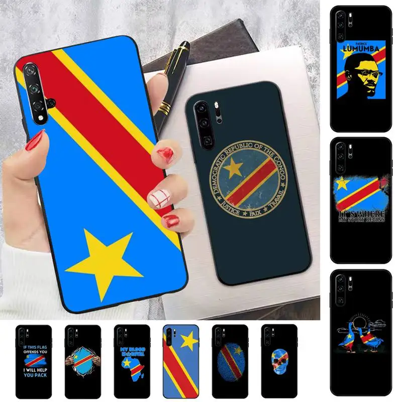 

Congo Flag Democratic Republic Flag Phone Case for Huawei Honor 10 i 8X C 5A 20 9 10 30 lite pro Voew 10 20 V30