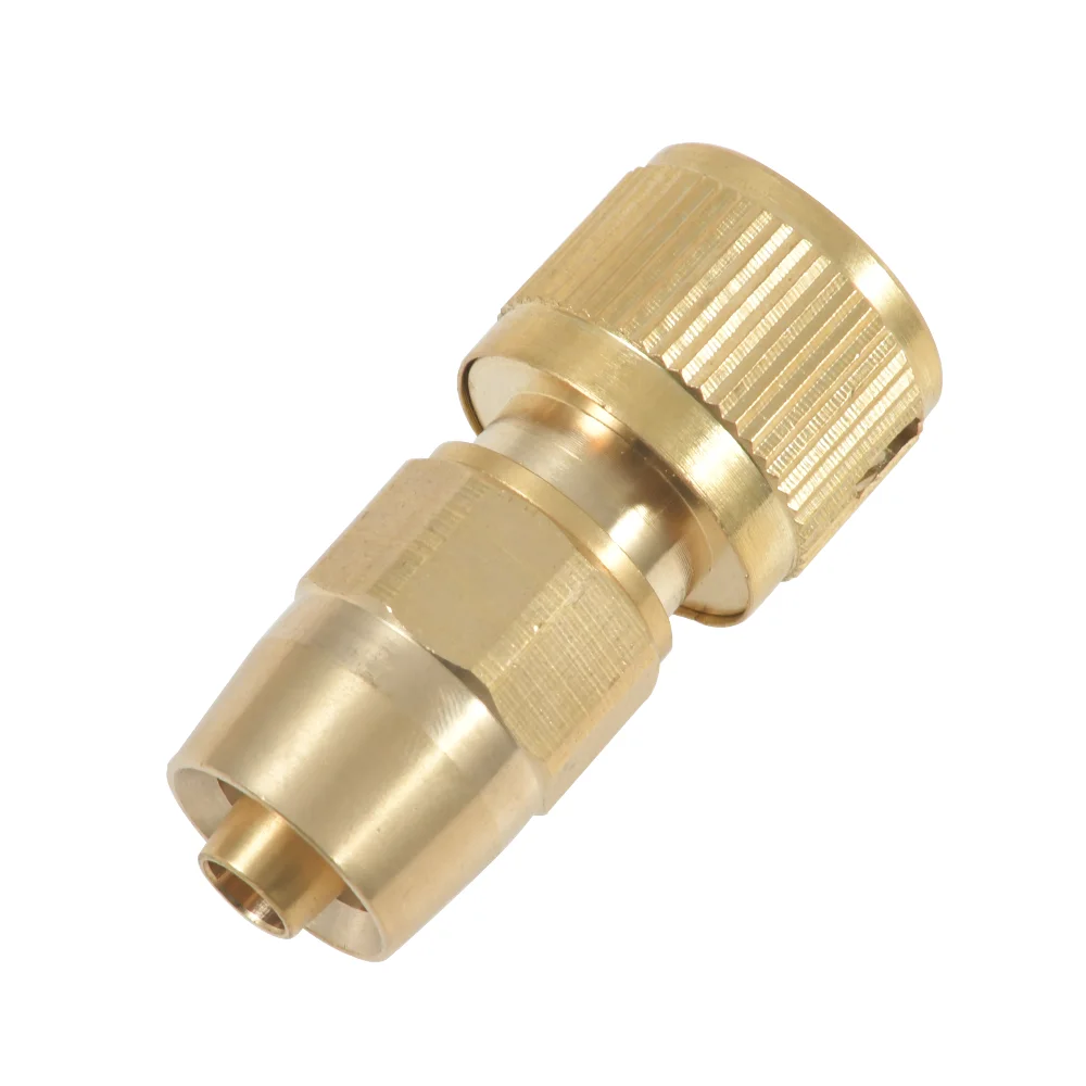 

3/8" Hose Quick Connector Brass Water Gun Connector 1pcs Brass Quick Connect Full Copper Expansion Water Pipe Joint