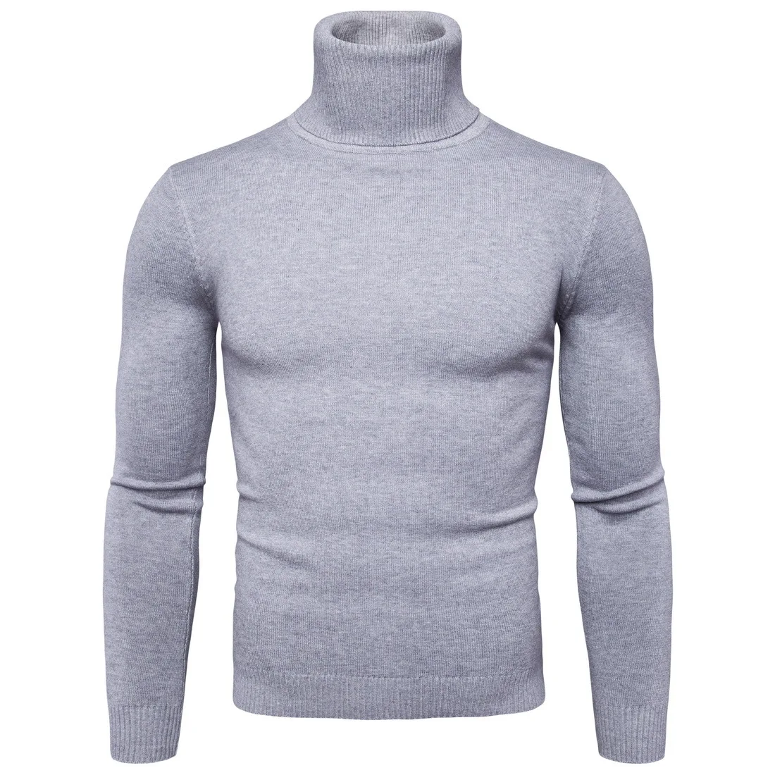 Basic Pullovers Sweater Men Casual Cotton Spliced O-neck Knitted Sweaters