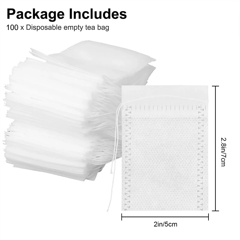 

Нетканые чайные пакетики 100 шт.