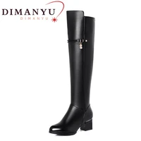 women over the knee boots 2022 new winter knee boots women shoes thigh high genuine leather sexy high heel boots for women
