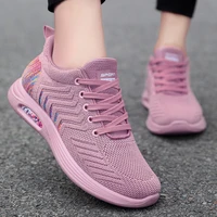 new women shoes 2022 spring new womens shoes air cushion shoes polyurethane flying woven casual sports shoes