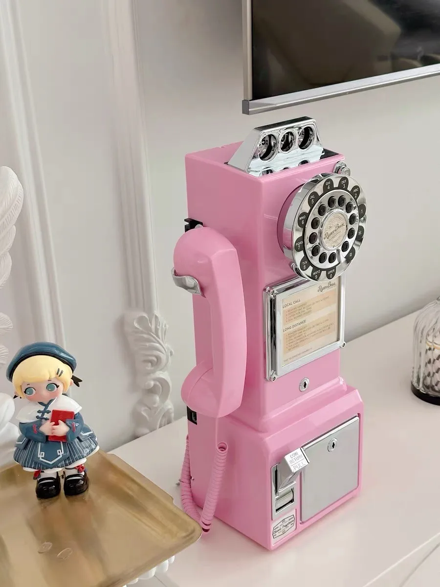 Американский ретро-стиль 50-х годов Монетный ретро-телефон Vtg paypal китайский спот