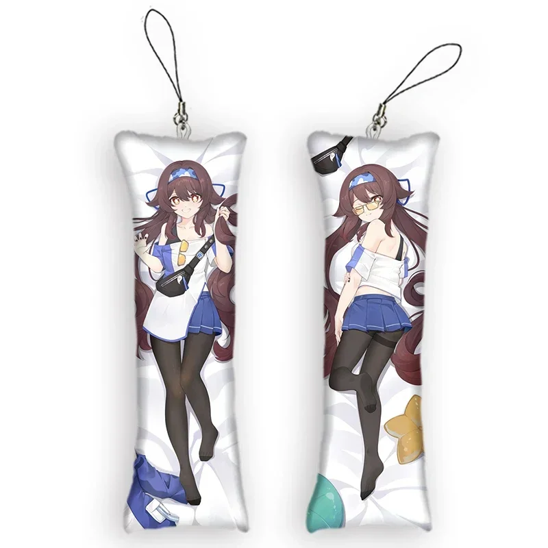 Genshin Impact Hu Tao Mini Dakimakura брелок милый аниме маленькая подушка Декор кулон отаку