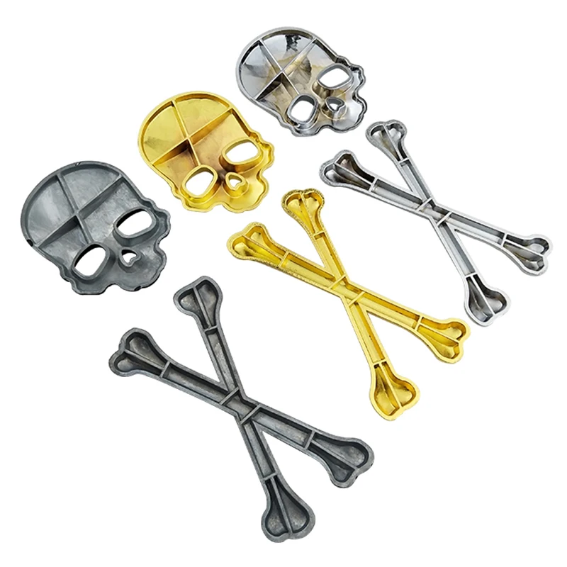 3D автомобильный Грузовик значок кузова Череп Наклейка металлическая наклейка