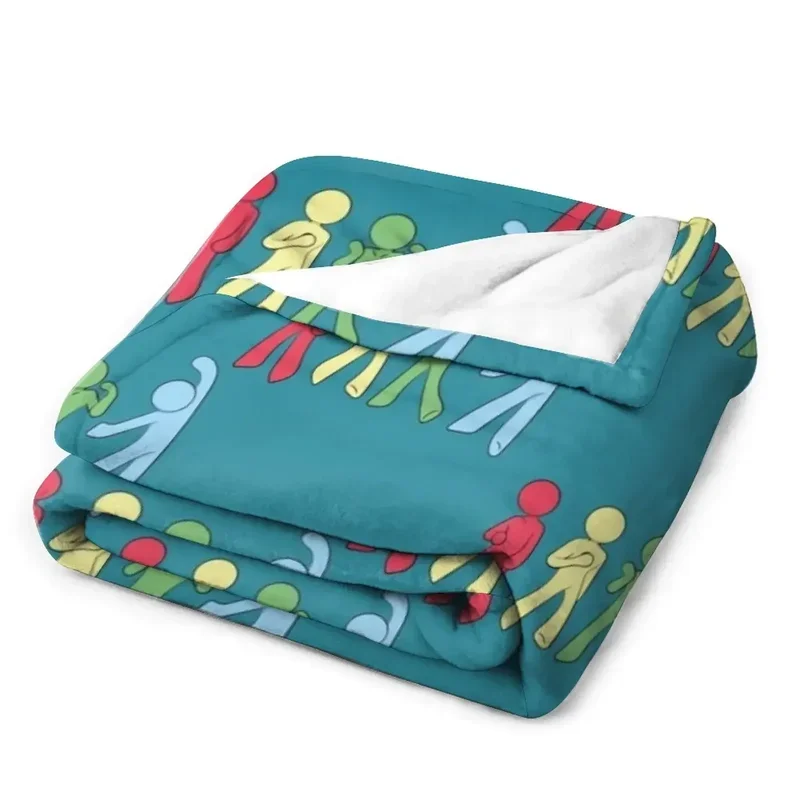 Игровое одеяло Alan Becker для пикника дивана кровати