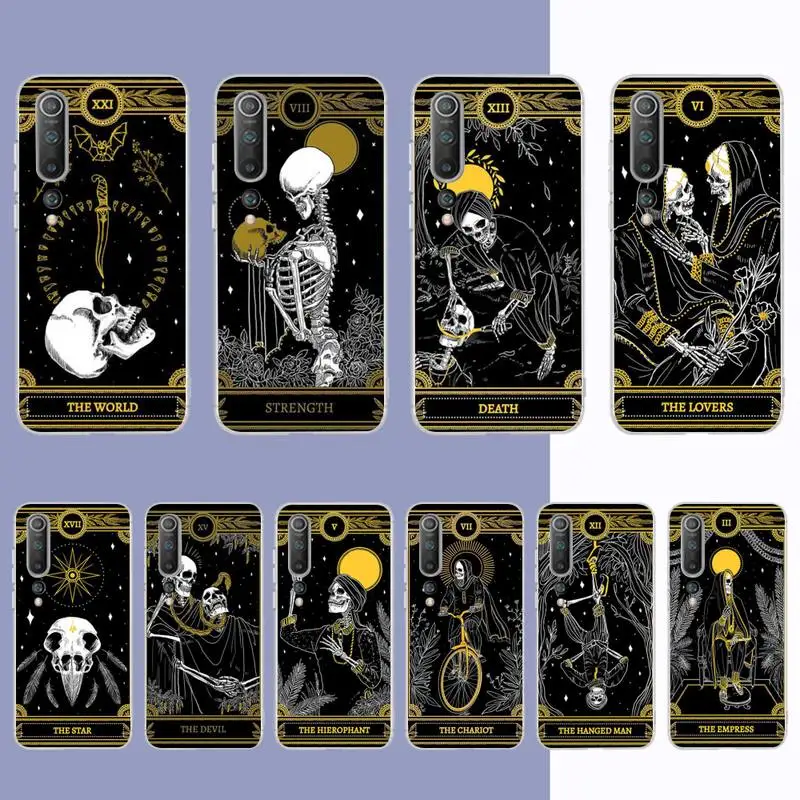 

Yinuoda death Tarot Phone Case for Samsung S21 A10 for Redmi Note 7 9 for Huawei P30Pro Honor 8X 10i cover