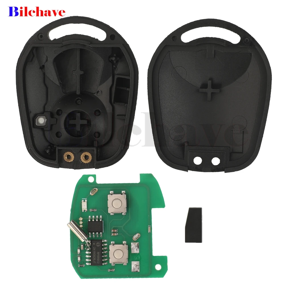 Jingyuqin 433 92 МГц/315 МГц/447 МГц 4D60 чип 2 кнопки дистанционный ключ для Автомобиля Ssangyong