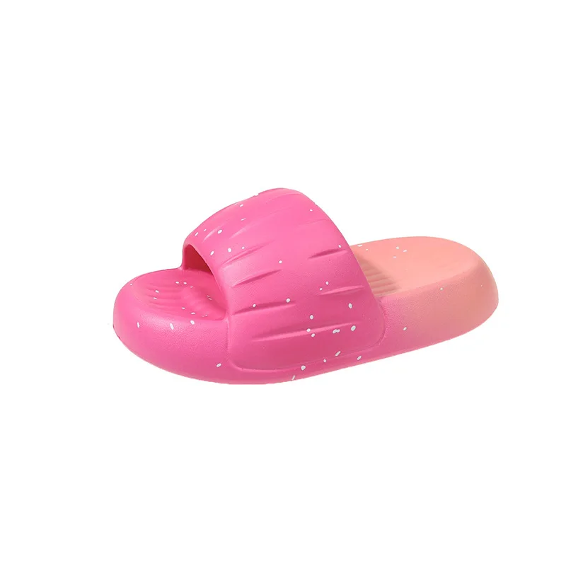 2023 Girls' Atmosphere Home Slippers Women's Summer  Rainbow Gradient EVA Comfortable Non slip Bathroom Slippers