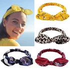 Повязка для волос с узлом Женская, мягкая эластичная лента с перехлёстом, в богемном стиле, вечерний аксессуар для волос