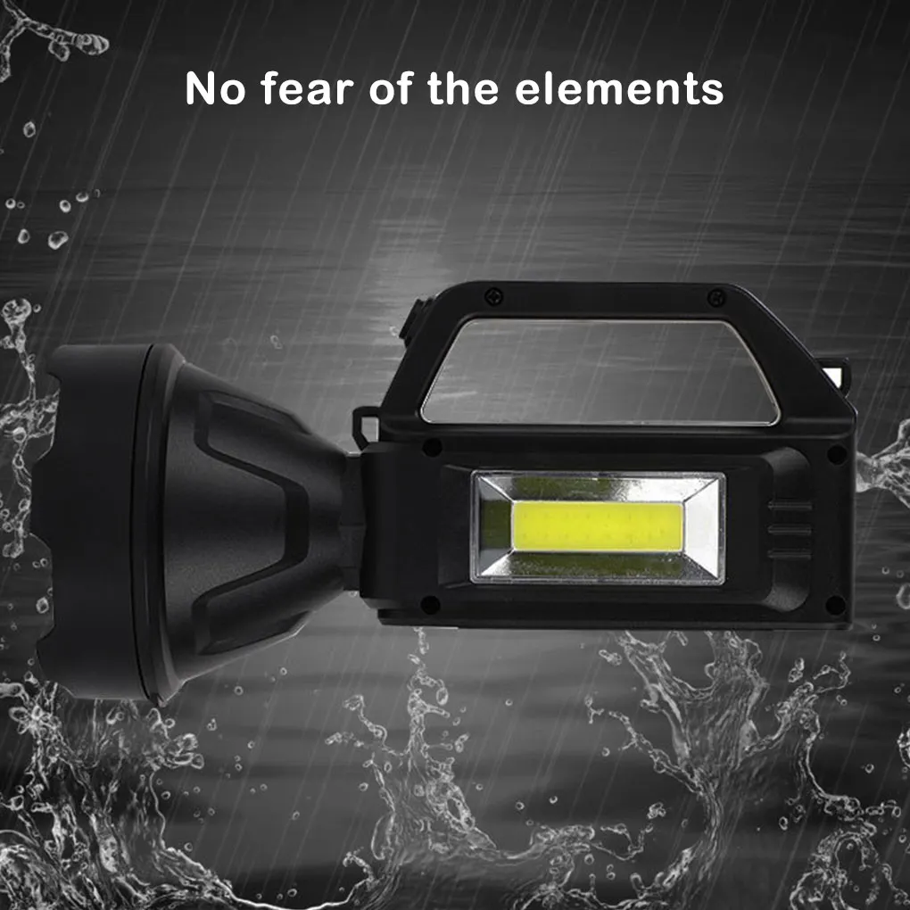 

Handheld Lantern with Handle Portable Flashlight Power Display Waterproof Night Repairing Lamp Outdoor Camping Fishing