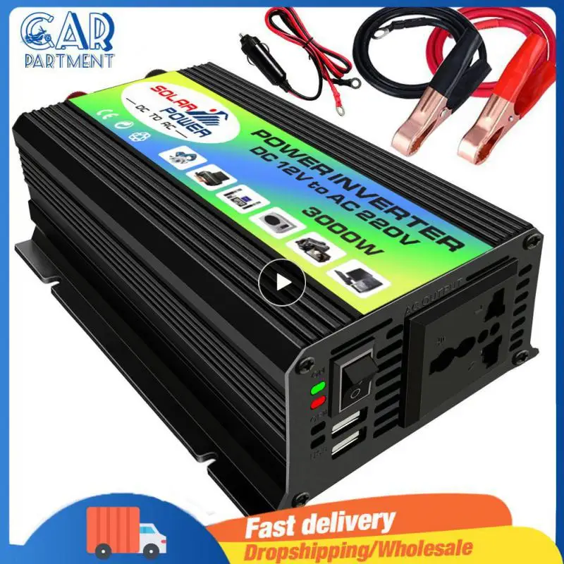 

Автомобильный инвертор на солнечной батарее, 3000 Вт, 12 В постоянного тока в 220 В переменного тока