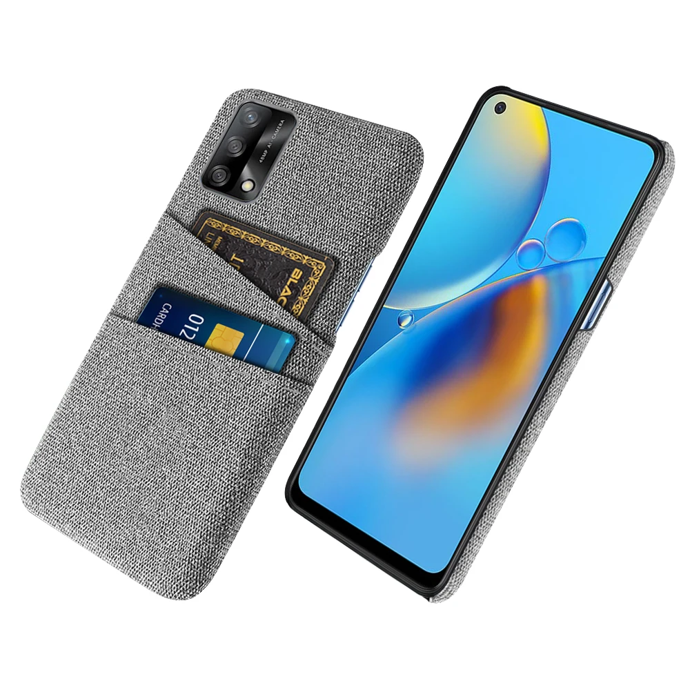 

Cloth Case For Oppo A74 Case CHP2219 Dual Card Fabric Cloth Luxury Cover For Oppo A74 5G A 74 CPH2197 OppoA74 Phone Cases Coque