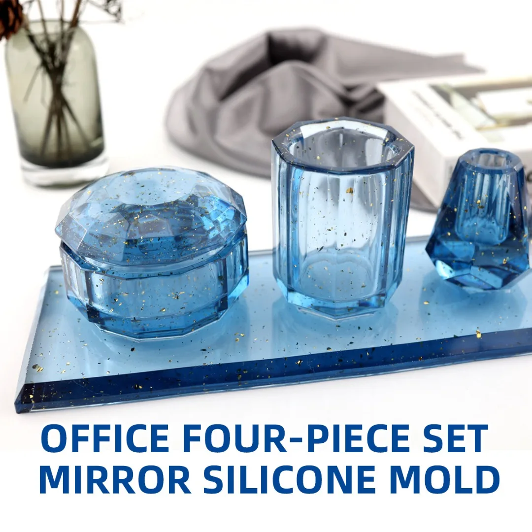 

Silicone Mould Brush Pen Holder Vase Mold Epoxy Resin Casting Mold Desk Organize Handmade Crafts DIY Desk Craft Decoration