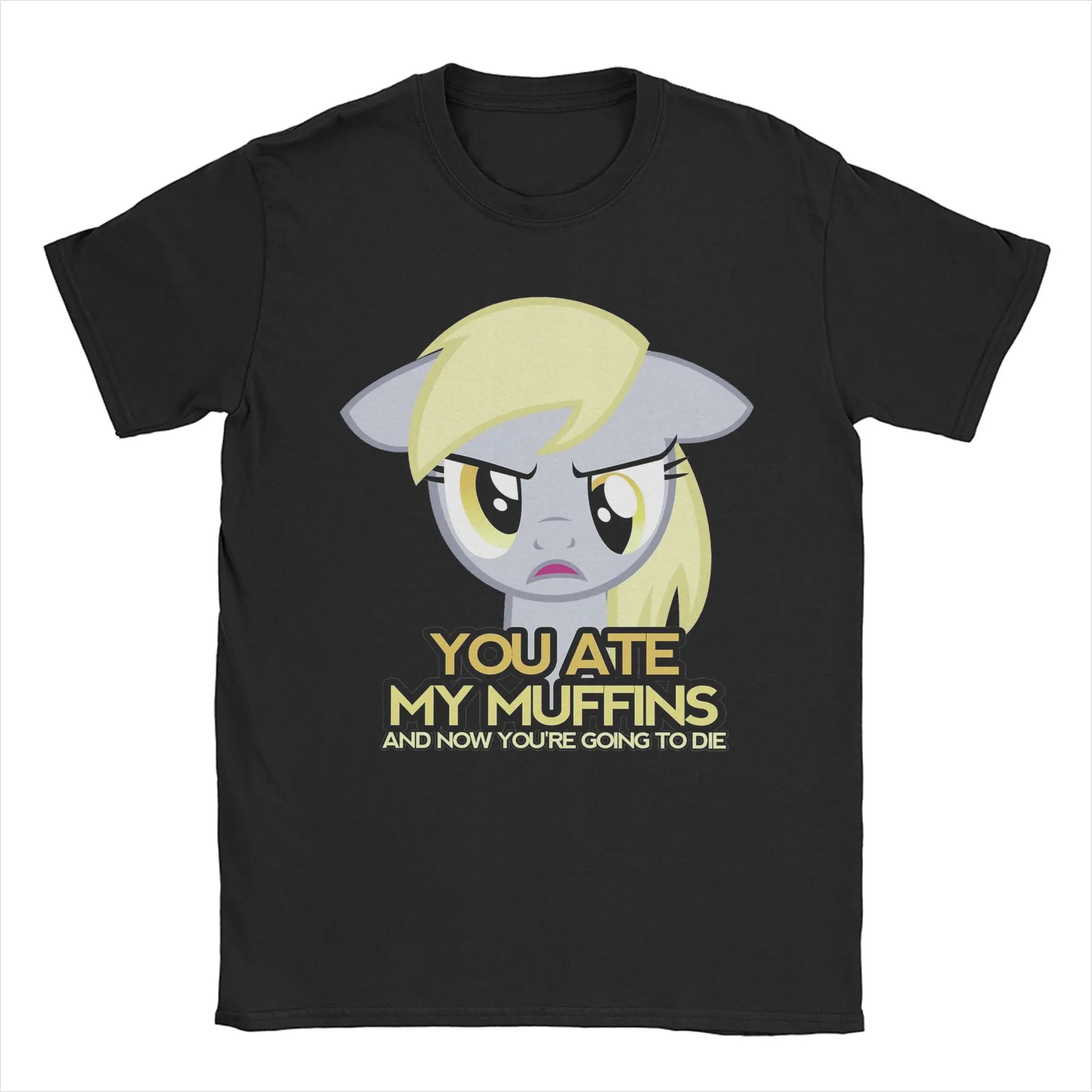 Men Women's Muffins Derpy MLP T Shirt 100% Cotton Clothing Humorous Short Sleeve Crewneck Tees Big Size T-Shirt