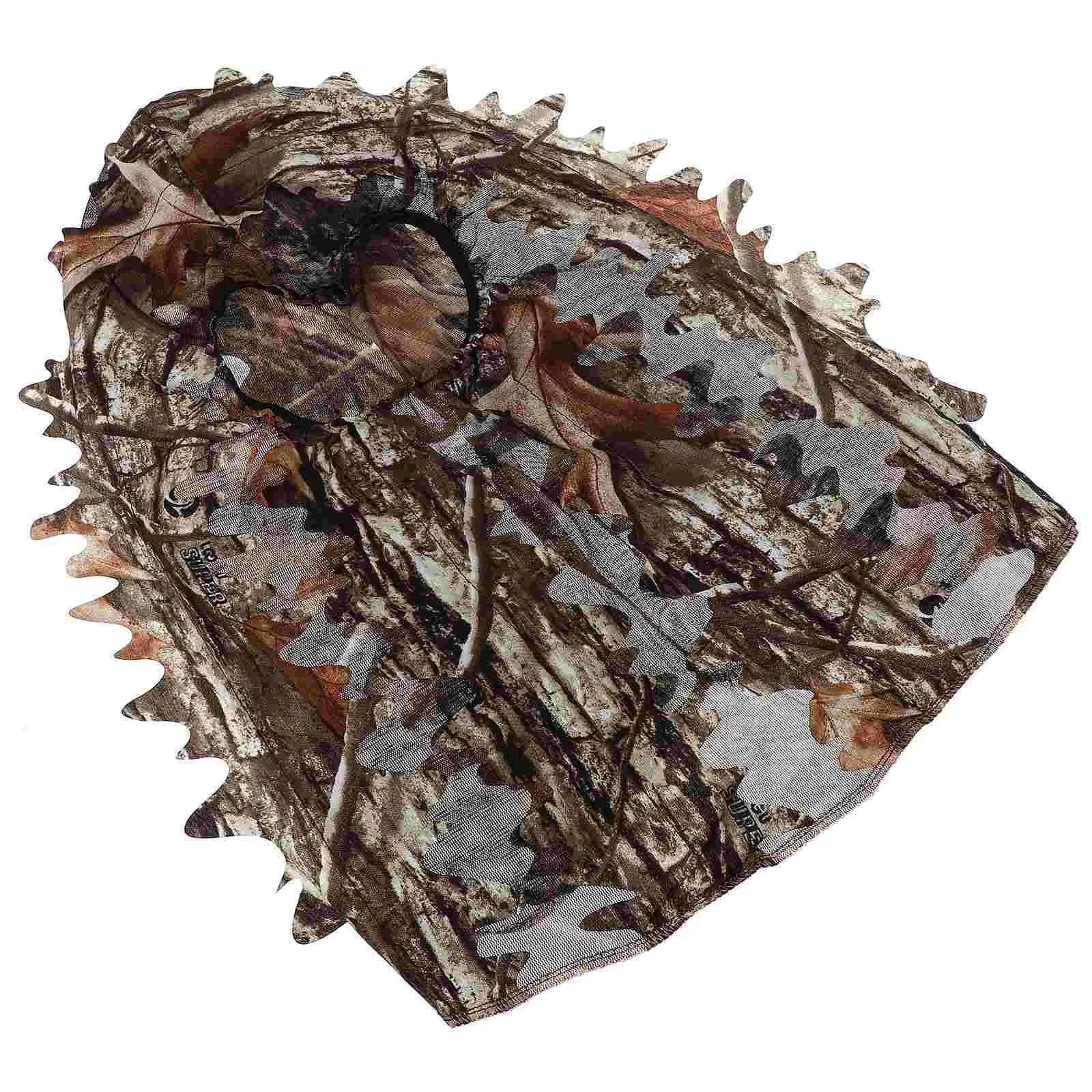 Камуфляжная тонкая секция дышащие листья 3D камуфляжная маска для лица охотничьи