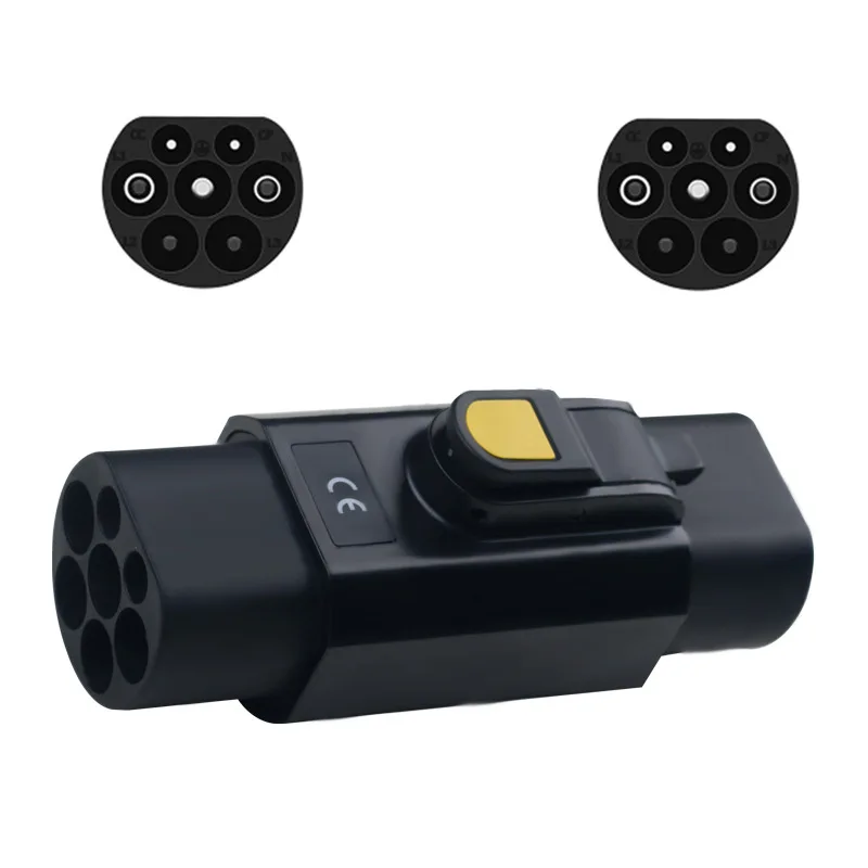 

Адаптер типа 2, на GBT, адаптер зарядного устройства для электромобилей 32A, 7,2/22 кВт, тип 2 на GBT, стандартный электрический автомобильный преобразователь для китайского автомобиля