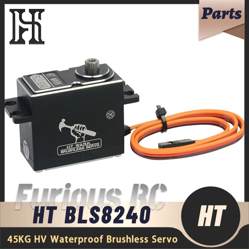 

HT BLS8240 45KG Large Torque Full Metal High Speed High Pressure Waterproof Brushless Servo RC Car Retrofit Upgrade