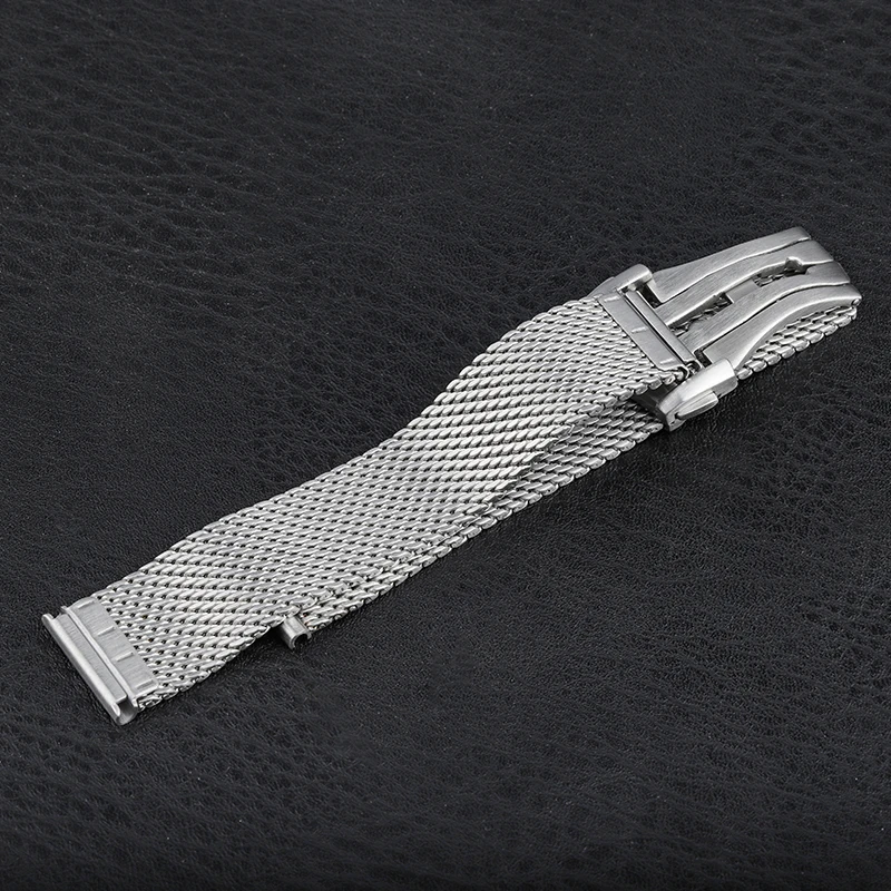 Heimdallr Mesh Watch Strap for NTTD Steel For Omegawatch Titanium Sea Ghost 20mm Stainless Steel Watch mens Bracelet Series Band
