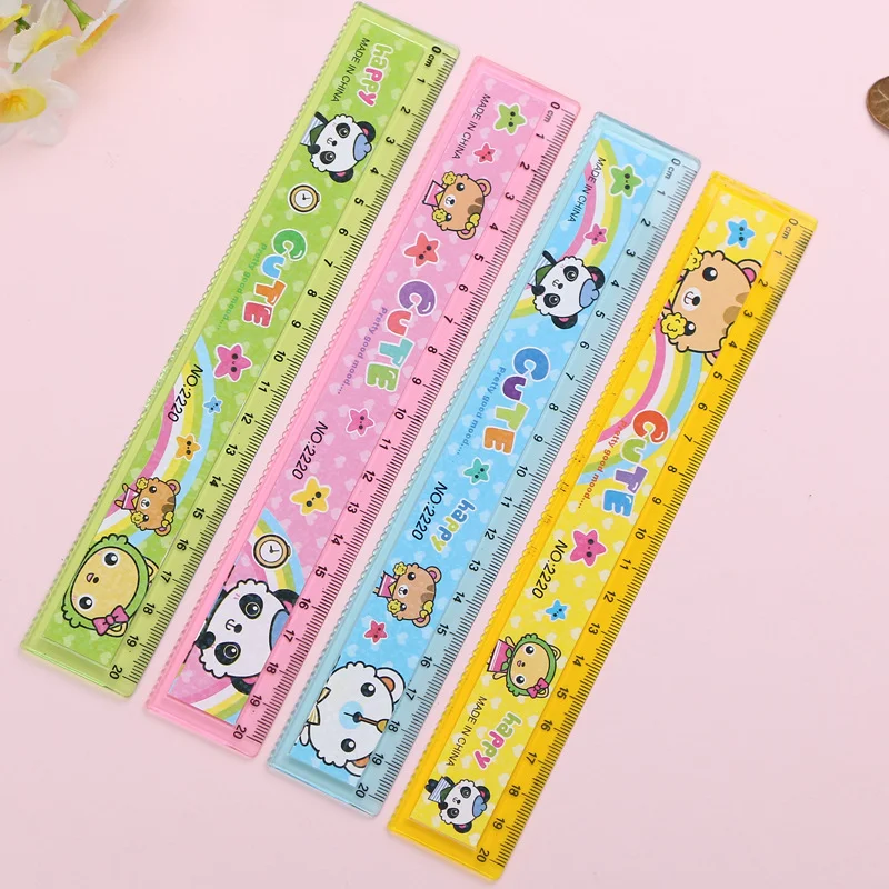 

Transparent Ruler Korean Stationery Kawaii Accessories Drawing Tool Cute School Supplies Student Rules