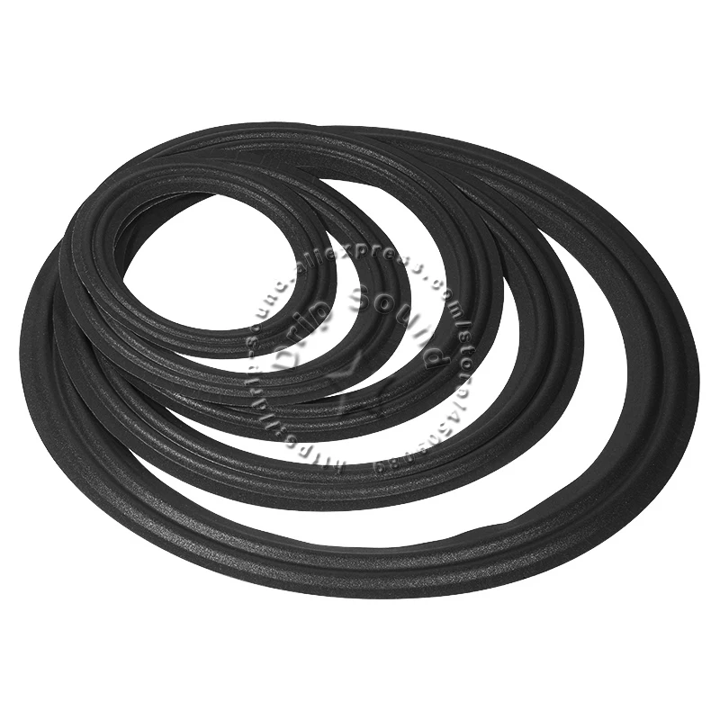 

2pcs 6.5"/8"/10"/12"/15" inch 2-Ring Speaker Cloth Folded Edge Loudspeaker Woofer Repair Side Surround Circle Replacement Parts