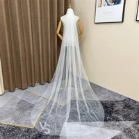 vk skaikru cheap whiteivory wedding veil with comb one layer chapel length wedding bridal veil cut edge wedding veil for brides