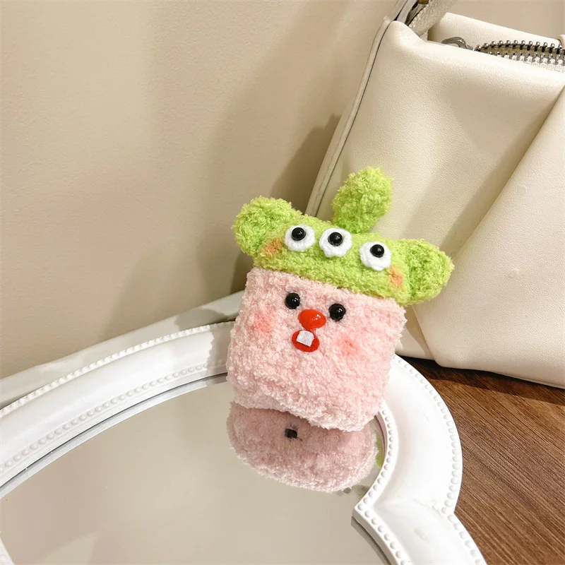 

Plush Cute Cartoon Beaver Case for AirPods Pro2 Airpod Pro 1 2 3 Bluetooth Earbuds Charging Box Protective Earphone Case Cover