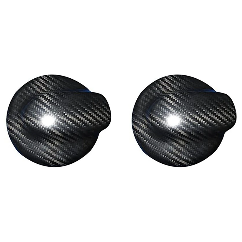 

2X For Mini Cooper S JCW R56 R57 R58 R59 R60 2007-2013 Dry Carbon Fiber Gas Tank Fuel Tank Cap Cover Accessories