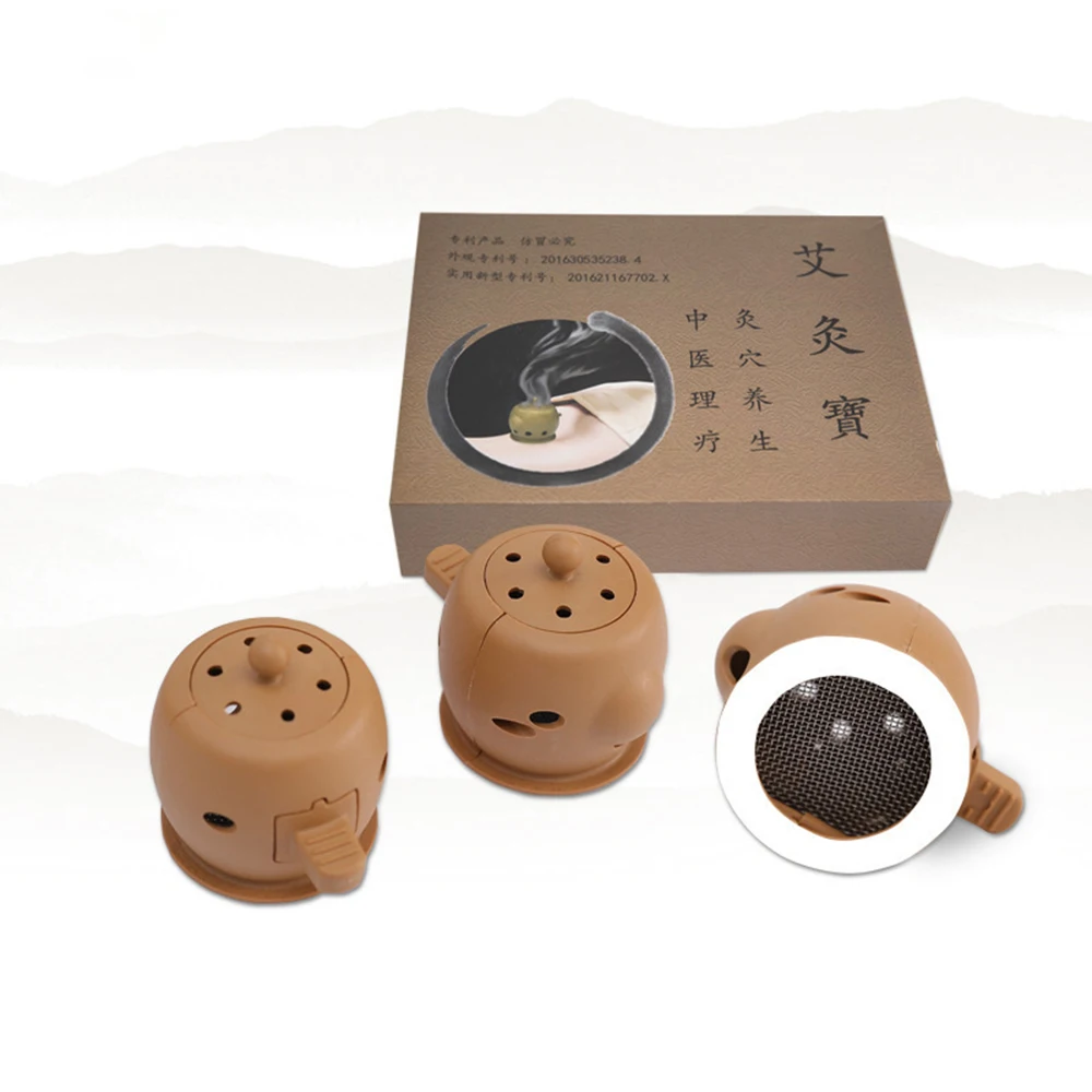 Портативный акупунктурный и прижигающий массаж 8 шт. коробка для прижигания