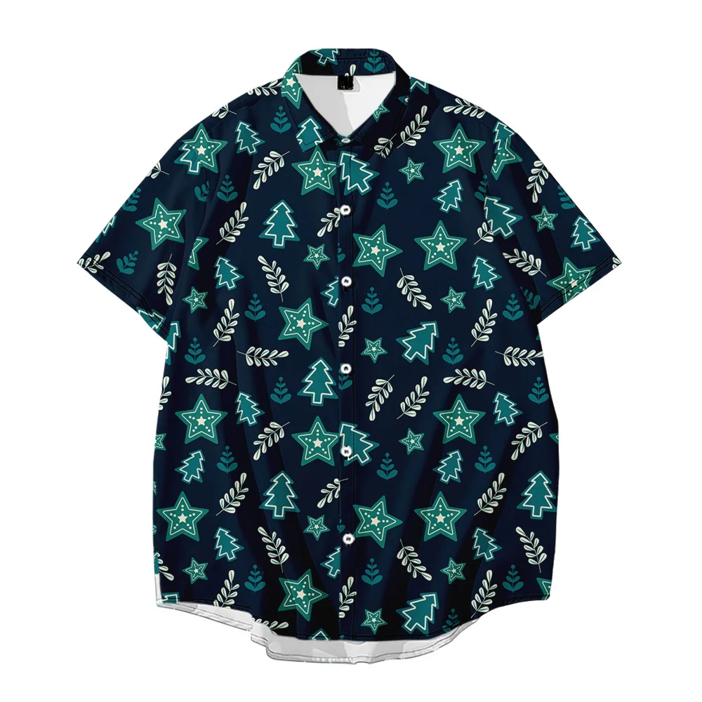 

Мужская рубашка с коротким рукавом, отложным воротником и карманом