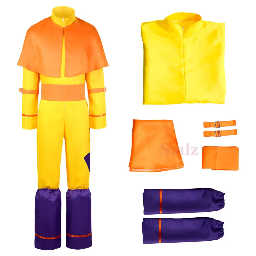 

Avatar: The Last Airbender Avatar Aang Cosplay Costume Kids Children Jumpsuit Outfits Halloween Carnival Suit