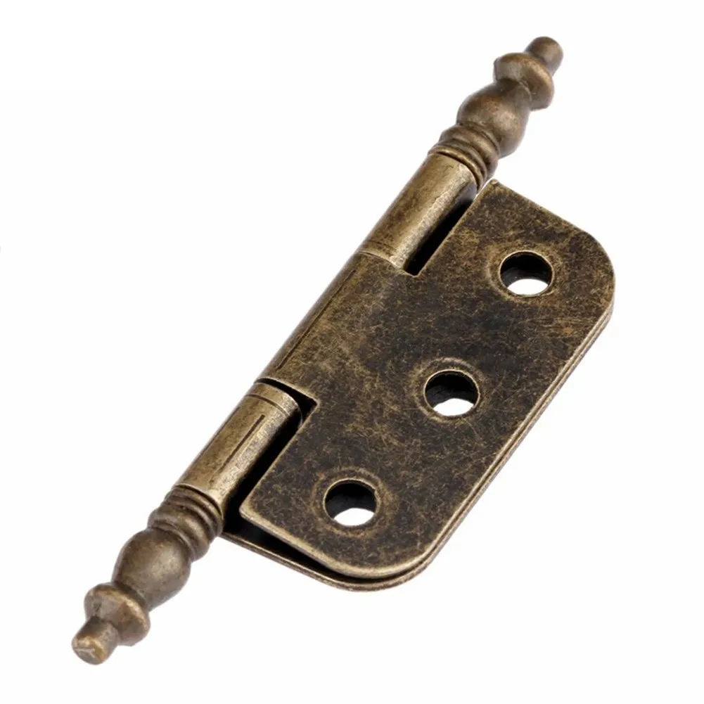 

4Pcs Iron Hinges Antique Bronze Crown Hinges 6 Holes Jewelry Gift Box Decorative Cabinet Hinge 70*35mm For Vintage Wooden Box