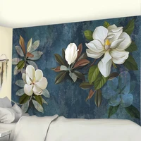 cheap printed flower green plant tapestry wall hanging hippie mandala bedspread bohemian art home decor