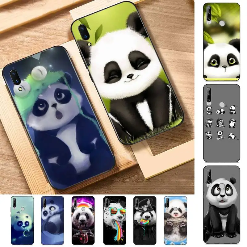 

Funny Panda Phone Case for Huawei Y 6 9 7 5 8s prime 2019 2018 enjoy 7 plus