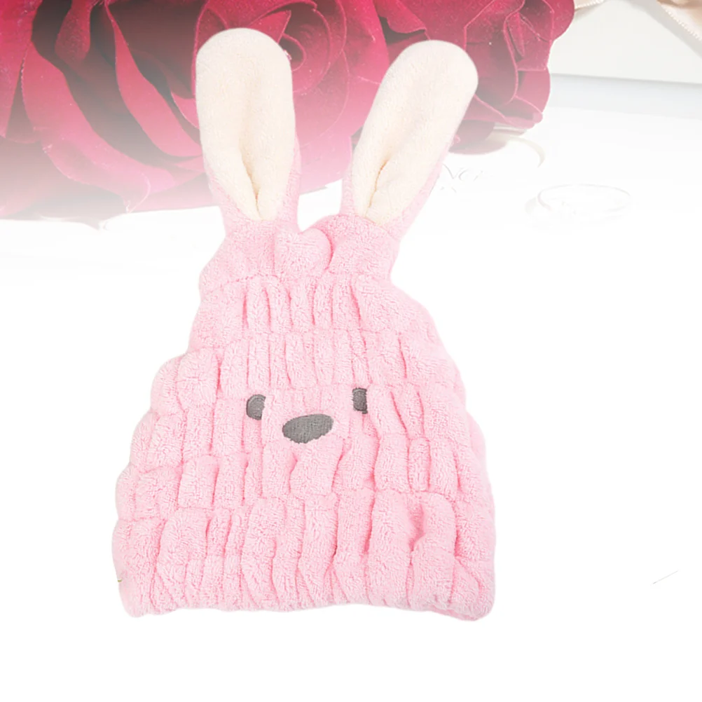 

1Pc Hair-drying Cap Practical Rabbit Shaped Hair Wrapped Towel Absorption Towel