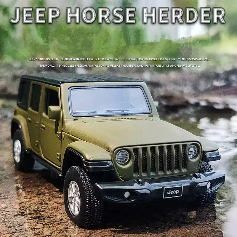 

1:36 Jeeps Wrangler Rubicon Gladiator сплав Off-модель дорожного транспортного средства литая металлическая имитация для детей Acousto-Optical Toy Car подарок