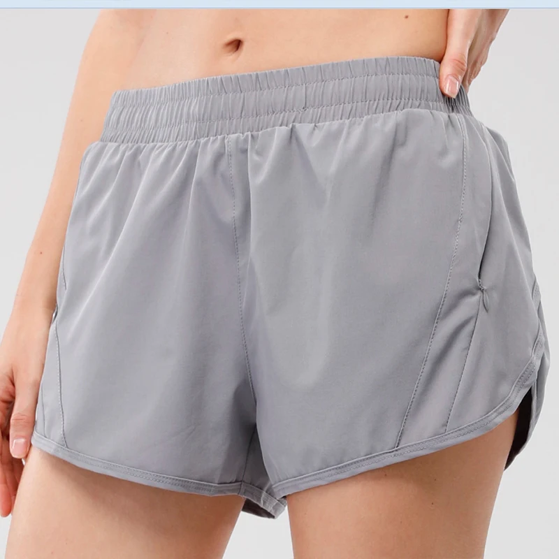 

Quick Dry Pants Women's Yoga Shorts Tennis Fitness Running Fake Two-Piece Training Leisure Anti-Empty Sports Gym Shorts
