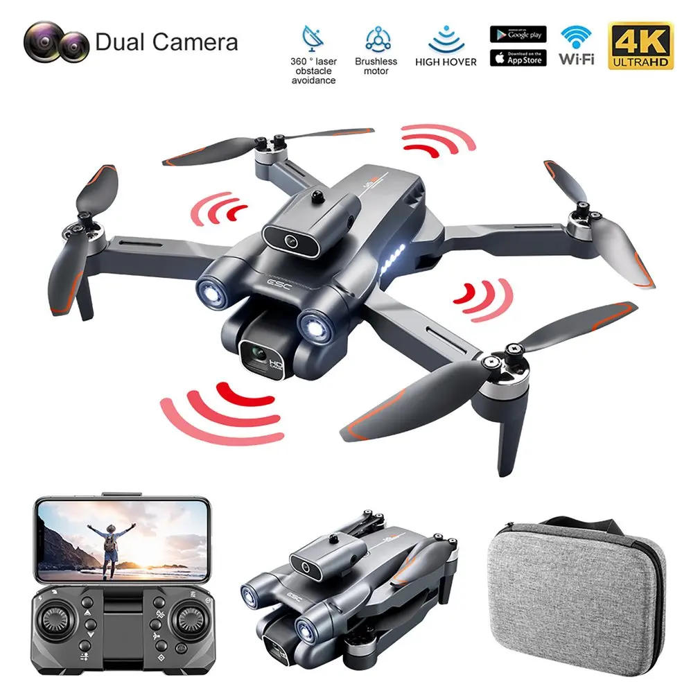 

2023 New S1S Drones GPS 6K HD Dual Camera Professional Wifi FPV Obstacle Avoidance Optical Foldable RC Quadcopter Toy Boy Gift