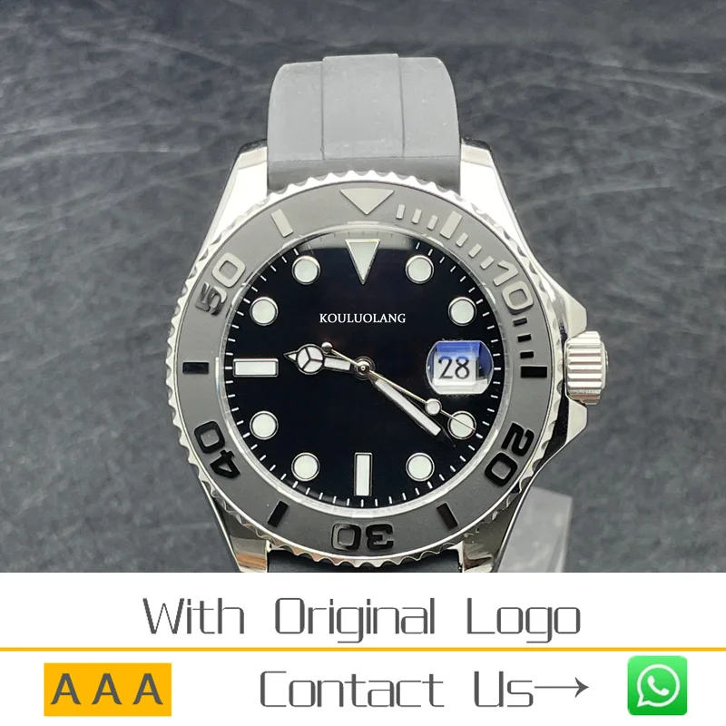 

40mm Men Watch Mechanical Watch Automatic Watch Sapphire Glass 904Stainless Steel Luminous Waterproof Sliver Men Watch