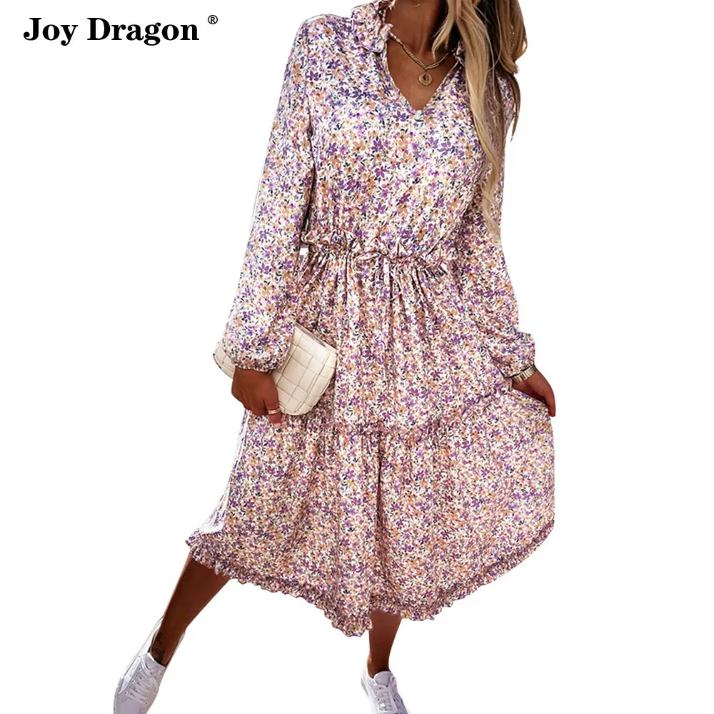 

2023 Women Long Sleeve Dress V Neck Elegant Vintage Sexy Slim Party Club Dresses Female Clothing Autumn Casual Cupcake Skirts