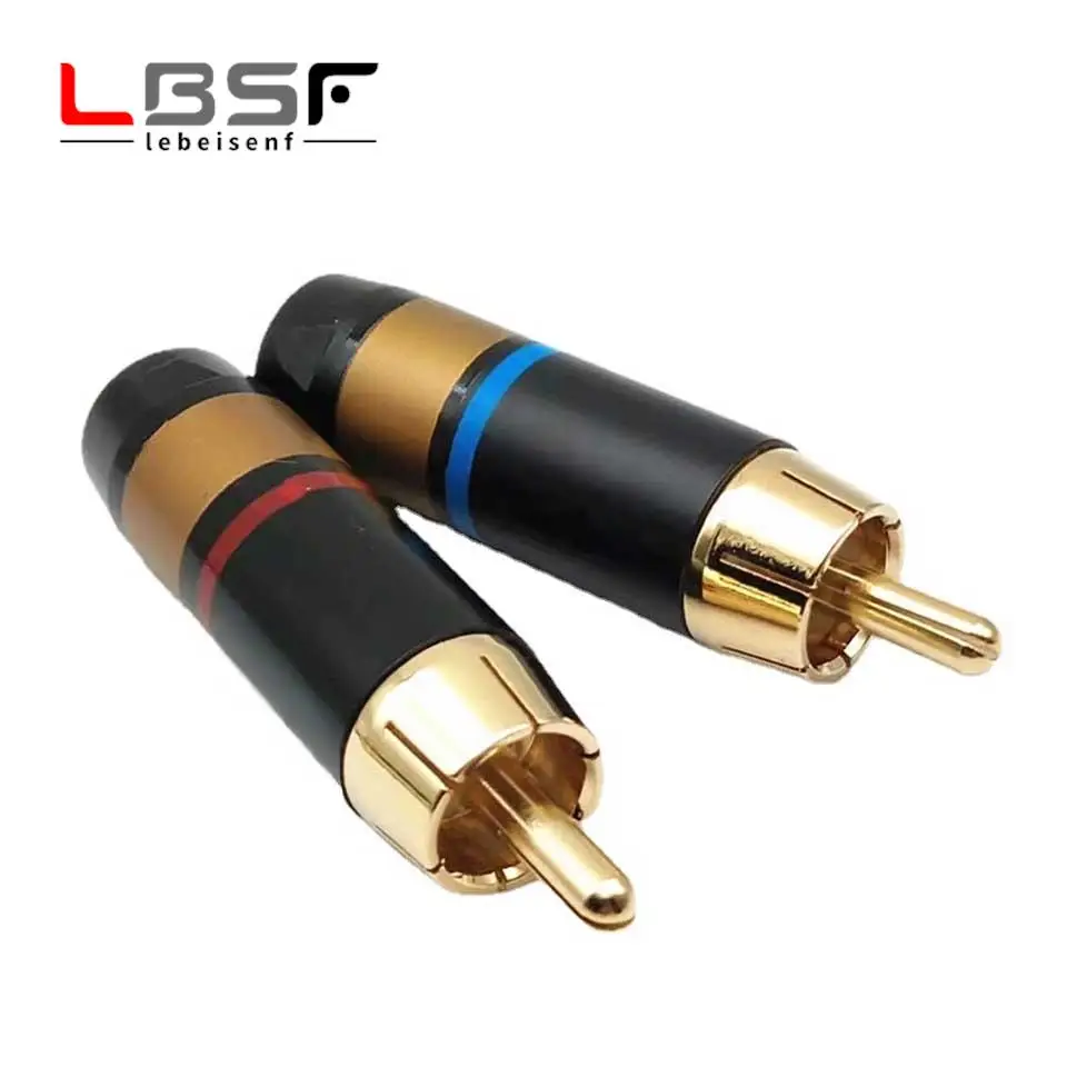 10 шт./5 пар, аудио кабель с золотым покрытием