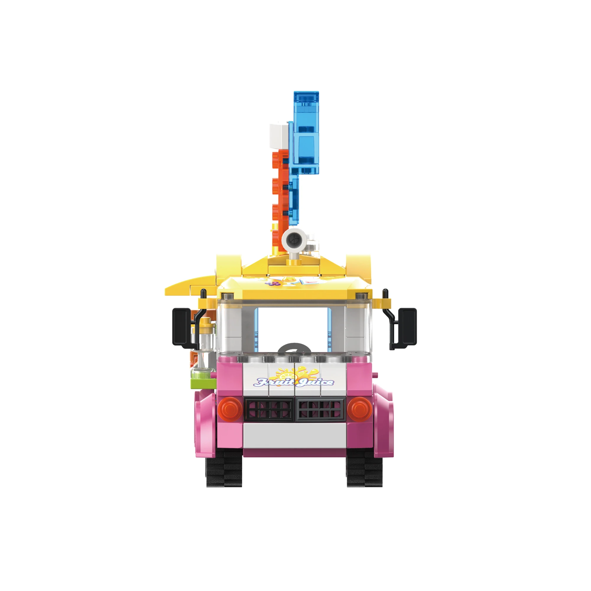 Мини-мороженое COGO модель с видом на улицу Кемпинговый автомобиль кирпичи игрушки