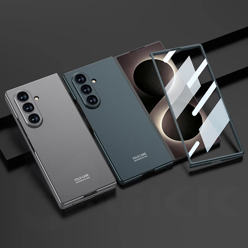 Фото Ультратонкий матовый чехол с защитой от царапин для Samsung Galaxy Z Fold 8, внешняя стеклянная пластиковая накладка для экрана, чехол для Galaxy Z Fold 7 №4